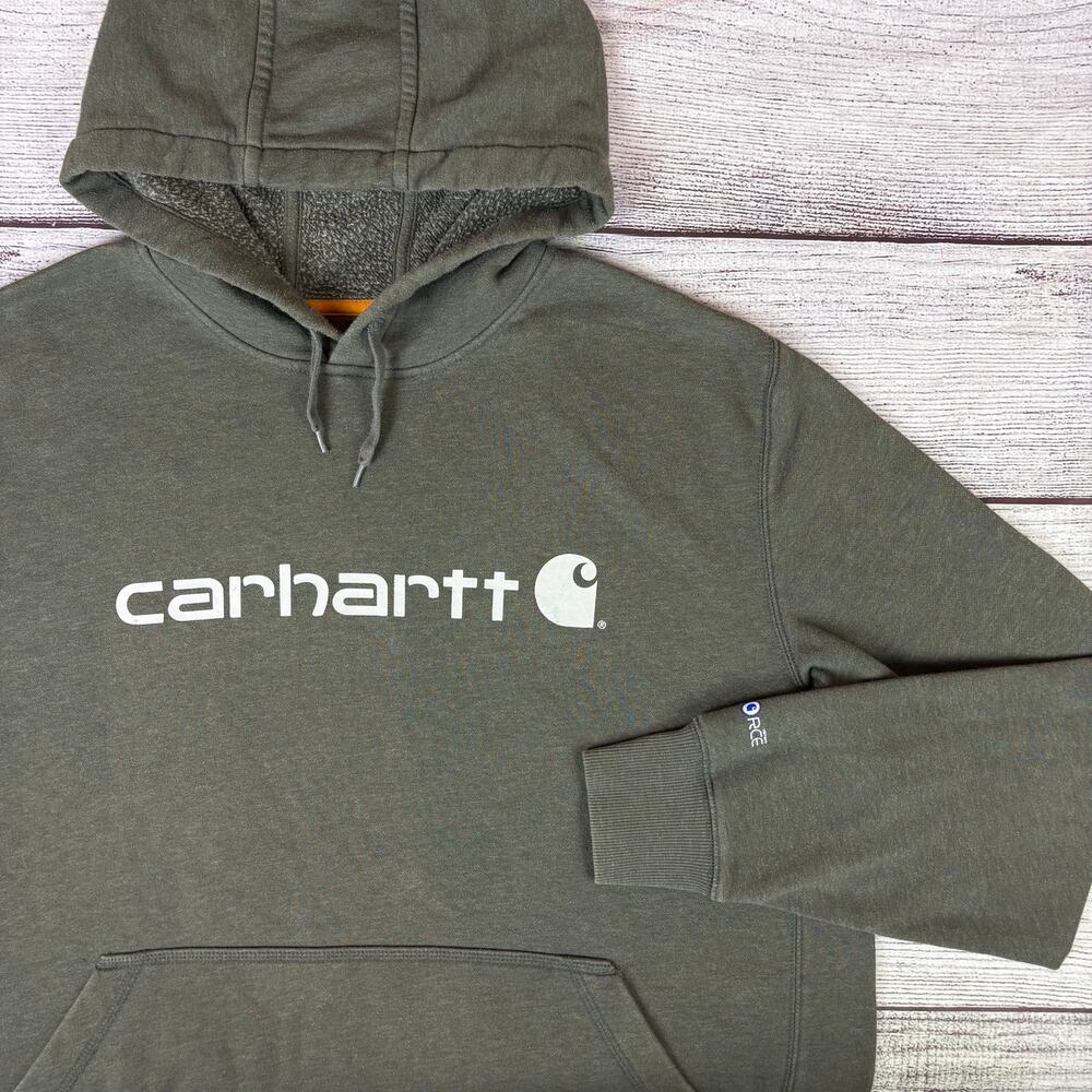 Carhartt Force Dark Green Hoodie Sweatshirt